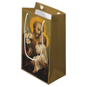 Petit Sac Cadeau St Joseph et bébé Jésus
