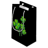 Petit Sac Cadeau St. Patrick's Day Clover + vos idées (Dos Angle)