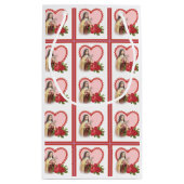 Petit Sac Cadeau St Therese les petits coeurs de roses de la fleur (Dos)