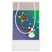 Petit Sac Cadeau Star Light Snowman (Devant)