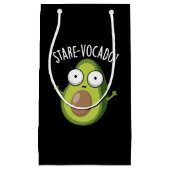 Petit Sac Cadeau Stare-vocado Drôle Avocado Pun Dark BG (Devant)
