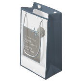 Petit Sac Cadeau Starfish and Sand Dollar - Mariage plage (Devant Angle)