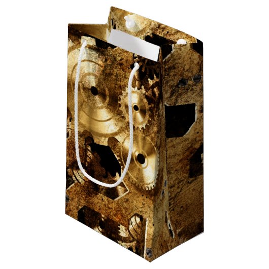 Petit Sac Cadeau Steampunk (Devant Angle)