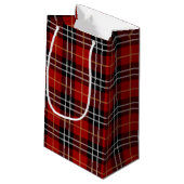 Petit Sac Cadeau Stick fille d'anniversaire avec robe plaid (Dos Angle)