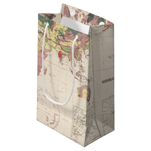 Petit Sac Cadeau Structure géologique de globe (Devant Angle)