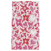 Petit Sac Cadeau Style Différent De Fleur & Coeurs Motif (Devant)