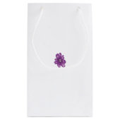 Petit Sac Cadeau Style Fille, Aubergine Légère, Cèdre Blanchi (Dos)