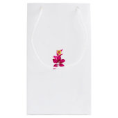 Petit Sac Cadeau Style floral, ArtyClick Crimson, Or léger (Dos)