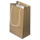 Petit Sac Cadeau Style papier Kraft Brown (Dos Angle)