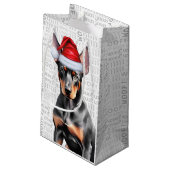 Petit Sac Cadeau Stylish and Funny Doberman Lover Christmas (Dos Angle)