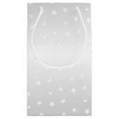 Petit Sac Cadeau Stylish Starry Joyeux anniversaire et ballons rose (Dos)