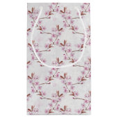 Petit Sac Cadeau Succursale en fleurs de cerisier (Dos)
