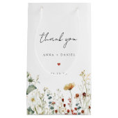 Petit Sac Cadeau Summer Wildflower Field Wedding (Devant)