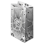 Petit Sac Cadeau Sun Stars Antique Nuit Ciel Médiéval Zodiac (Devant Angle)