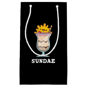 Petit Sac Cadeau Sundae Funky Sunday Ice Cream Pun Dark BG