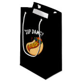 Petit Sac Cadeau Sup Dawg Funny Hot Dog Pun Dark BG (Devant Angle)