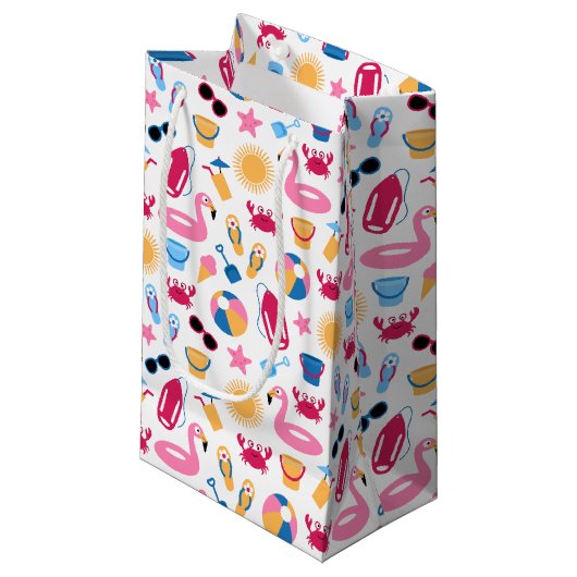 Petit Sac Cadeau Sur la plage (Devant Angle)