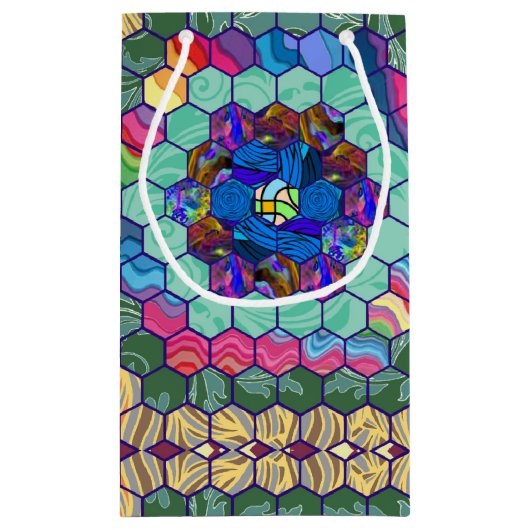 Petit Sac Cadeau Surface composée maison (Dos)