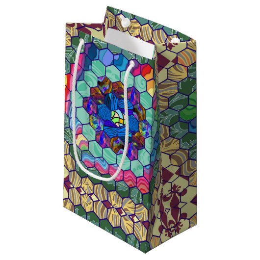 Petit Sac Cadeau Surface composée maison (Devant Angle)