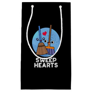 Petit Sac Cadeau Sweep Hearts Funny Sweet Hearts Broom Pun Dark BG