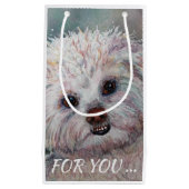 PETIT SAC CADEAU SWEET WHITE YORKIE (Devant)