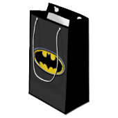 Petit Sac Cadeau Symbole Batman | Logo Classique (Devant Angle)