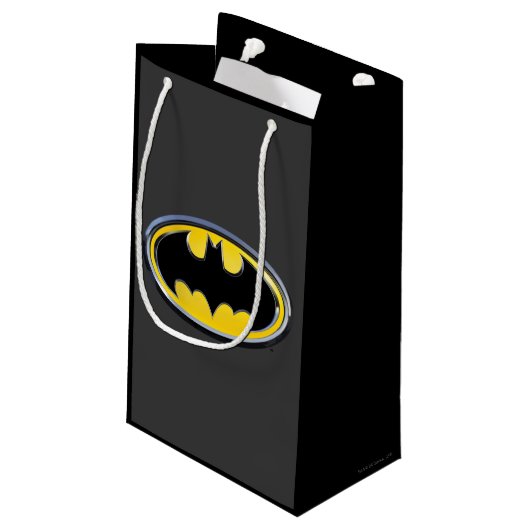 Petit Sac Cadeau Symbole Batman | Logo Classique (Dos Angle)