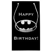 Petit Sac Cadeau Symbole Batman | Logo Grainy (Dos)