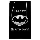 Petit Sac Cadeau Symbole Batman | Logo Grainy (Devant)