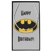 Petit Sac Cadeau Symbole Batman | Logo Ovale (Dos)