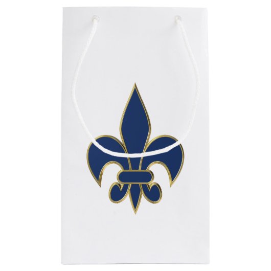Petit Sac Cadeau Symbole de Fleur de Lis (Dos)