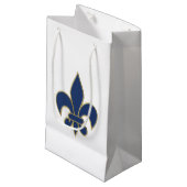 Petit Sac Cadeau Symbole de Fleur de Lis (Devant Angle)