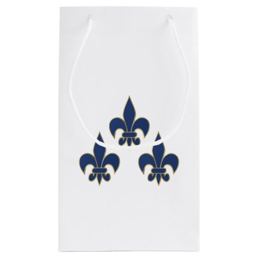 Petit Sac Cadeau Symbole de Fleur de Lis (Dos)