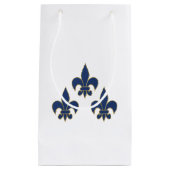 Petit Sac Cadeau Symbole de Fleur de Lis (Devant)