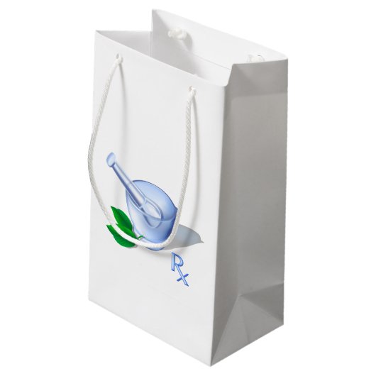 Petit Sac Cadeau Symbole de pharmacie (Dos Angle)