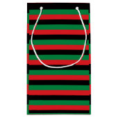 Petit Sac Cadeau Symbole drapeau panafricain et unia / Kwanzaa (Dos)