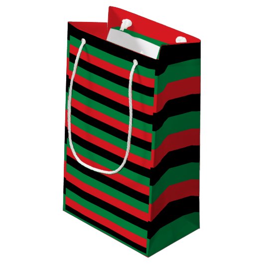 Petit Sac Cadeau Symbole drapeau panafricain et unia / Kwanzaa (Dos Angle)