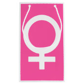 Petit Sac Cadeau Symbole rose brillant moderne de Vénus (Dos)