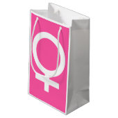 Petit Sac Cadeau Symbole rose brillant moderne de Vénus (Dos Angle)