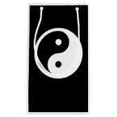 Petit Sac Cadeau Symbole Yin Yang - tatouage solide design 2 (Devant)