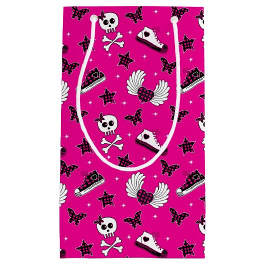 Petit Sac Cadeau Symboles d'Emo (Devant)