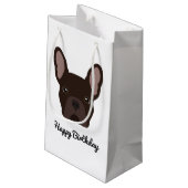 Petit Sac Cadeau Sympa Chien-taureau Brown (Dos Angle)