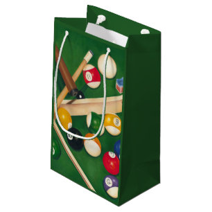 Petit Sac Cadeau Table de billard Lifelike avec boules et craie