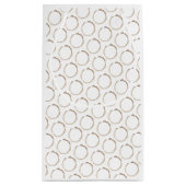 Petit Sac Cadeau Taches de CAFE Marron Fond Blanc Artisanat Amusant (Dos)