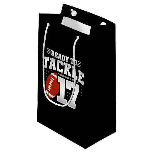 Petit Sac Cadeau Tackle 17e anniversaire 17 ans Couples (Devant Angle)