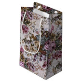 Petit Sac Cadeau Tapisserie rose ancienne (Dos Angle)