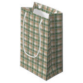 Petit Sac Cadeau Tartan (Devant Angle)