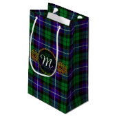 Petit Sac Cadeau Tartan de Mitchell de monogramme (Dos Angle)