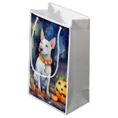 Petit Sac Cadeau Taureau d'Halloween avec la peur Citrouille (Dos Angle)