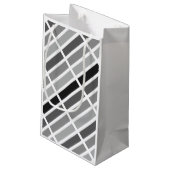 Petit Sac Cadeau Teintes gris argenté (Dos Angle)